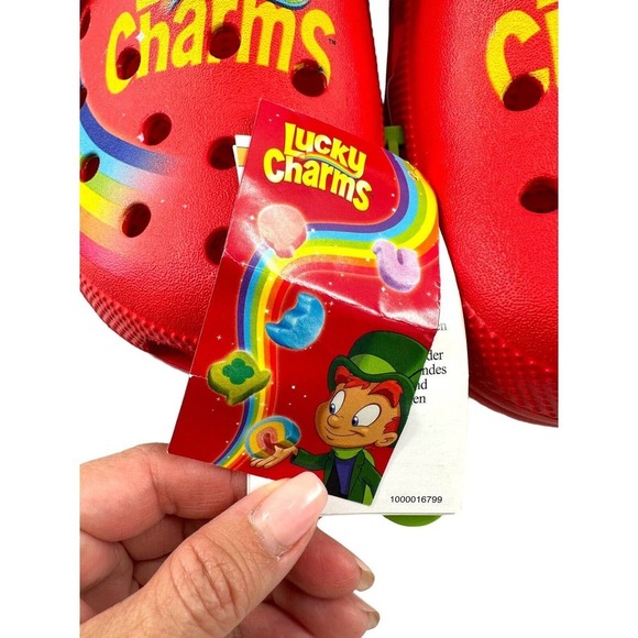 Crocs Classic Lucky Charms Magically Delicious Clogs Red Mens Size 11 main image 5